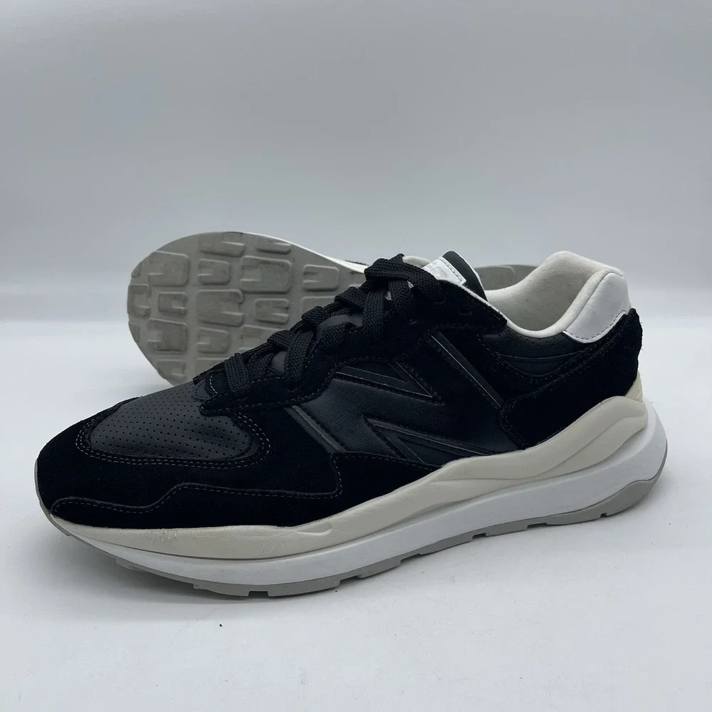 New Balance 57/40 M5740SLB Men's Size 14 Running Shoes Black Sea Salt‎ Lifestyle